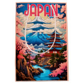 japanse pagode en kersenbloesembomen medium cadeauzakje (Voorkant)
