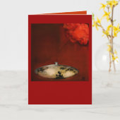 Japanse papaver kaart (Gele Bloem)