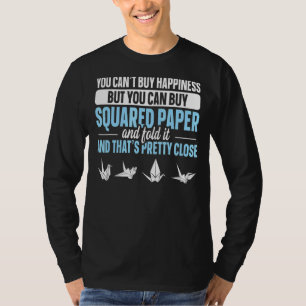 Japanse papierkraan origami voor een papierkraan t-shirt