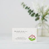 Japanse Papierstructuur | Home-pictogram Visitekaartje (Staand voorkant)