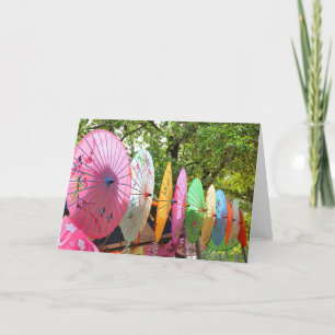 Japanse Parasol Notecard Kaart