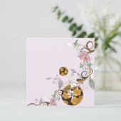 Japanse patronen Uitnodiging (Staand voorkant)