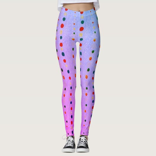 Japanse PATTERN BRIGHT FUN PRINED Leggings (Voorkant)