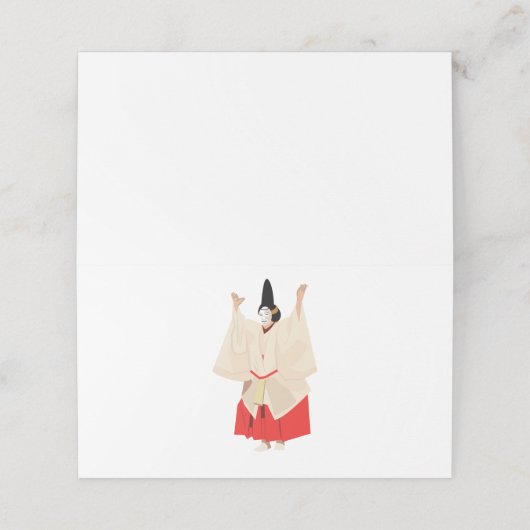 Japanse performancekunst (Buitenkant ongevouwen)