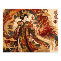 Japanse Phoenix Geisha Kunst | Mythologie Design