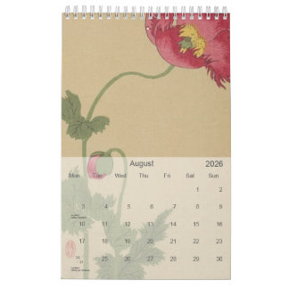  Japanse picturale briefkaarten 2026 Kalender