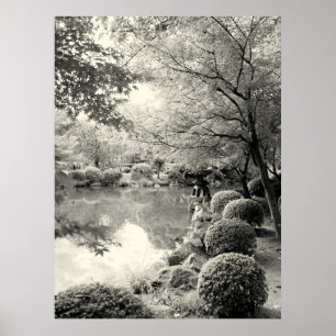 Japanse Pond Garden Poster