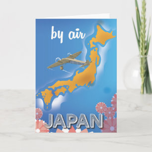 Japanse poster voor oldtimers feestdagen kaart