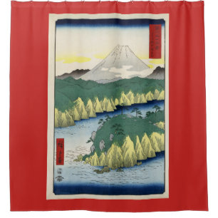 JAPANSE PRINT VAN RIVIER Douche Gordijn