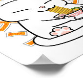 Japanse Ramen Cat Ramen Lover Poster (Hoek)