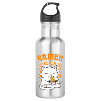 Japanse Ramen Cat Ramen Lover Waterfles