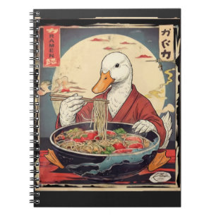 Japanse Ramen Eend Vintage Kimono voor Leraren Notitieboek