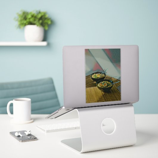 Japanse Ramen Gift Sticker (Laptop op bureau)