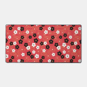 Japanse Red Sakura Cherry Blossom Flowers Bureaumat (Voorkant)
