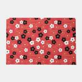 Japanse Red Sakura Cherry Blossom Flowers Deurmat (Voorkant)