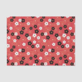 Japanse Red Sakura Cherry Blossom Flowers Tissuepapier (Voorkant)