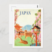  japanse reisposter briefkaart (Voorkant / Achterkant)