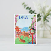 Japanse  reisposter briefkaart (Staand voorkant)