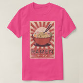 Japanse Retro Artwork Ramen Soup Noodle T-shirt (Design voorkant)