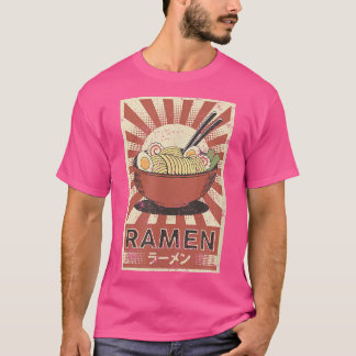 Japanse Retro  Artwork Ramen Soup Noodle T-shirt