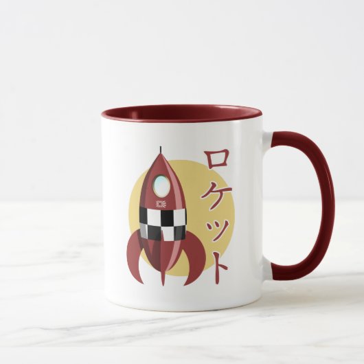 Japanse Retro Rocket Mok (Rechts)