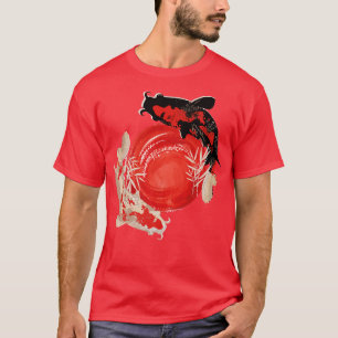 Japanse Retro Samurai Koi Fish Art (2) T-shirt