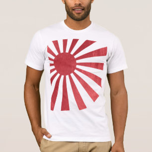 Japanse rijzende zonvlag (licht verstoord) t-shirt