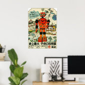 Japanse robot poster (Thuiskantoor)