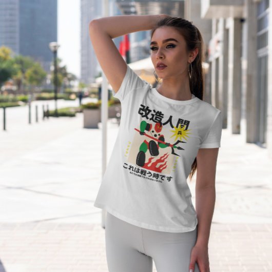 Japanse robot Warrior Flat T-shirt