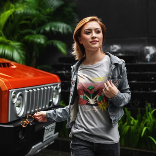 Japanse robottekenretro t-shirt