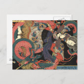  Japanse rode draak Briefkaart (Voorkant / Achterkant)
