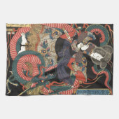  Japanse rode draak Theedoek (Horizontaal)