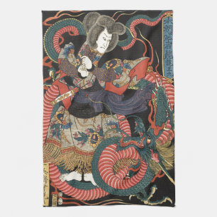  Japanse rode draak Theedoek