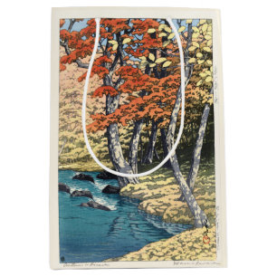 Japanse Rode Esdoorn Rivier Shin-hanga Poster Medium Cadeauzakje