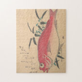 Japanse  rode kunstvis legpuzzel (Verticaal)