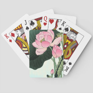  Japanse roze Lotus Flower Poker-kaarten Pokerkaarten