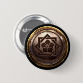 Japanse rust (Kamon) Ronde Button 5,7 Cm (Voorkant /achterkant)