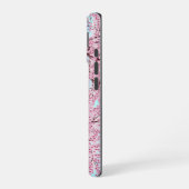 Japanse Sakura Castle Art – Cherry Blossom Spring iPhone 16 Hoesje (Linkerkant)
