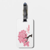 Japanse Sakura Cherry Blossom Thunder_Cove Bagagelabel (Achterkant verticaal)
