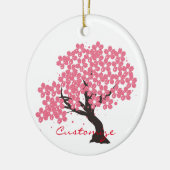Japanse Sakura Cherry Blossom Thunder_Cove Keramisch Ornament (Links)