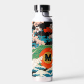 Japanse Sakura en rode kruid kranen Waterfles (Links)