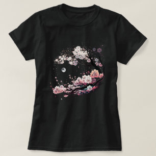 Japanse Sakura Geisha Mount Fuji Cherry Blossom T-shirt