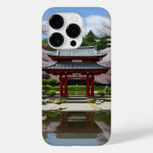 Japanse Sakura Kersenbloesem Tuin Schrijn Vijver Case-Mate iPhone Case (Achterkant)