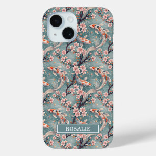 Japanse Sakura Koi Vis Print Monogram