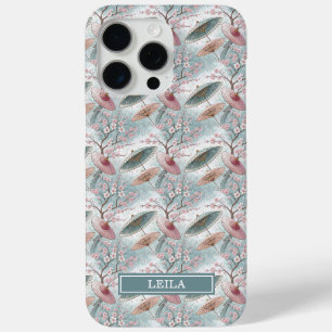 Japanse Sakura Paraplu Motief Monogram iPhone 15 Pro Max Hoesje