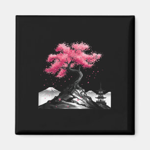 Japanse Sakura Tuin Japan Mount Fuji Cherry Blo Magneet