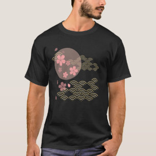 Japanse Sakura Tuin Japanse kunst golf moon Cher T-shirt