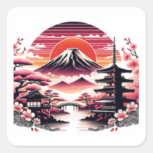 Japanse Sakura Tuin Mount Fuji Kersenbloesem