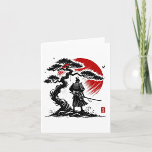Japanse samoerai aikido boom van het leven van de kaart