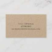 Japanse samoerai krijger met zwaardkraft visitekaartje (Achterkant)